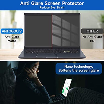 2 Pack 15.6 inch (1920x1080P) Laptop Blue Light Screen Protector, Eye Protection Anti-Scratch and Anti-Glare Screens for Laptops 15.6’’ with 16:9 Aspect Ratio - size: 15.6 inch with 16:9 aspect ratio