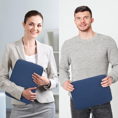 RAINYEAR 13 Inch Laptop Sleeve Case Padded Carrying Bag, Navy Blue | Slim Protective Soft Zipper Computer Cover for 13.3 inch MacBook Air/Pro M1 M2 M3 M4 M5 A3449 A3240 A3113 A2681 A2338 - color: Navy Blue, size: 13"