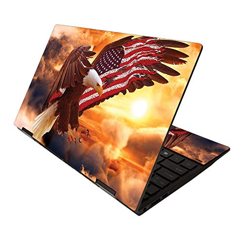 MightySkins Skin for HP Envy x360 13" (2020) - Bald Eagle | Protective, Durable, and Unique Vinyl Decal wrap Cover | Easy to Apply, Remove, and Change Styles | Made in The USA - color: Bald Eagle
