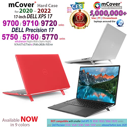 mCover Case Compatible for 2020-2022 17" Dell XPS 17 9700 9710 9720 / Precision 5750 5760 5770 Series Laptop Computer ONLY (NOT Fitting Other Dell Models) - Black - color: Black