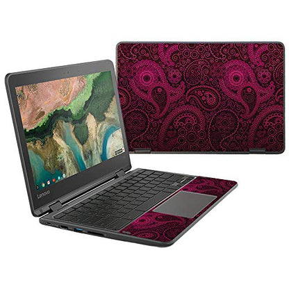 MightySkins Skin Compatible with Lenovo 300e Chromebook 11.6" (2018) - Paisley | Protective, Durable, and Unique Vinyl Decal wrap Cover | Easy to Apply, Remove, and Change Styles | Made in The USA