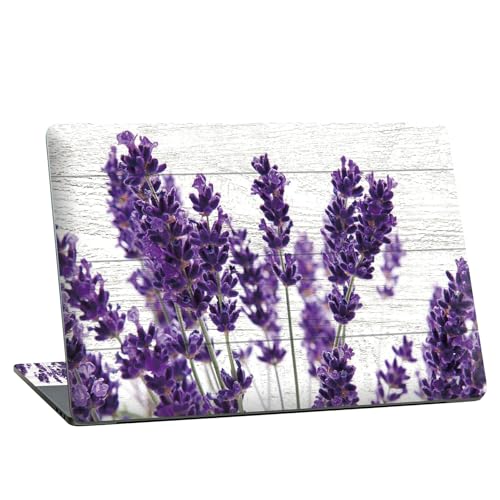 Universal Laptop Skin Sticker with 2 Wrist Pad Skins, Waterproof Scratch Resistant Vinyl Laptop Cover Decal, Cut to Fit for 11–15.6 Inch MacBook HP Dell Lenovo, Purple Lavender - color: Purple Lavender