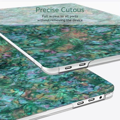 BELKA for MacBook Pro 13 inch Case M2 M1 2025 2024 2023 2022 2021-2016 | A2338 A2251 A2289 A2159 A1989 A1708 A1706, Plastic Hard Shell Case & Keyboard Cover & Screen Protector, Shiny Green Pearl - color: Shiny Green Pearl
