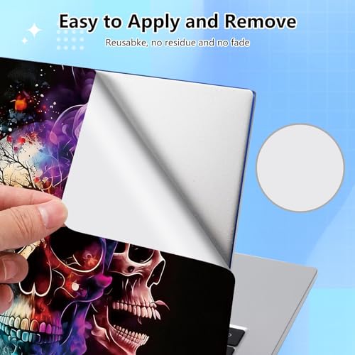 Universal Laptop Skin Sticker Decal for 11.6”12" 13" 13.3" 14" 15" 15.4" 15.6" Reusable Waterproof Scratch-Scratch Resistant Protective Vinyl Laptop Notebook Skin Stickers - Fire ice Skull - color: Fire ice Skull