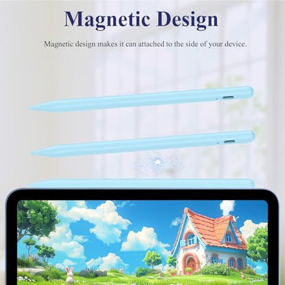 Stylus Pen for Android, Magnetic Phone Pencil, CMARS Fine Point Digital Pens for Touch Screens, Tablet Pen Compatible with iPhone/Samsung/Xiaomi/Huawei/Vivo and Other Android Phone and Tablet - Blue - color: Blue