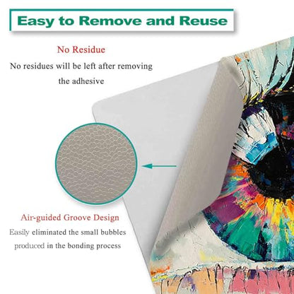Laptop Decal Sticker Skin Cover, 11.6”12" 13" 13.3" 14" 15" 15.4" 15.6 inch Laptop Netbook Universal Vinyl Skin Sticker Cover Waterproof Notebook PC Protector (2 Wrist Pad Included), Evil Eye - color: Evil Eye
