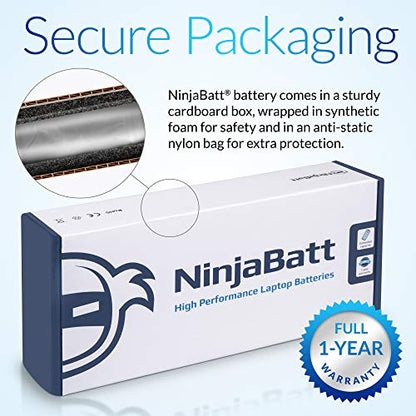 NinjaBatt Battery for HP VK04 695192-001 15-B142DX 14-B109WM 15-B129WM | Fits HSTNN-YB4D 694864-851 14-C050NR 15-B119WM 14-B120DX 15-B123CL 14-B015DX 14-B019US – 4 cells 2200mAh 32Wh 14.4V - size: HP VK04
