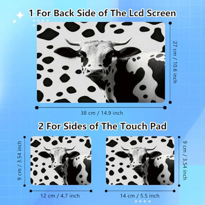 Universal Laptop Skin Sticker Decal for 11.6”12" 13" 13.3" 14" 15" 15.4" 15.6" Reusable Waterproof Scratch-Scratch Resistant Protective Vinyl Laptop Notebook Skin Stickers - Cute Cow - color: Cute Cow