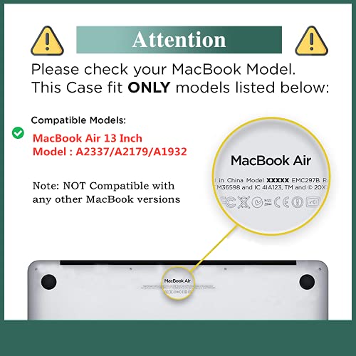 Funut Compatible with MacBook Air 13 inch Case 2021 2020 2019 2018 Model A2337 M1 A2179 A1932 Plastic Hard Shell Case Protective Cover for MacBook Air 13 with Touch ID, Van Gogh Starry Sky - color: 01 Starry Night, size: Mac Air 13" 2018-2022(A1932/A2179/