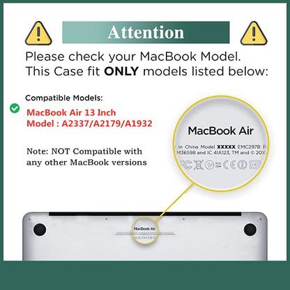 Funut Compatible with MacBook Air 13 inch Case 2021 2020 2019 2018 Model A2337 M1 A2179 A1932 Plastic Hard Shell Case Protective Cover for MacBook Air 13 with Touch ID, Van Gogh Starry Sky - color: 01 Starry Night, size: Mac Air 13" 2018-2022(A1932/A2179/