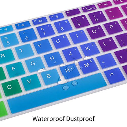 Colorful HP ProBook Keyboard Cover for 14 inch HP ProBook 440 G5 G6 G7, HP ProBook x360 440 G1 14", HP ProBook 430 G5 14", HP ProBook 640 G4 G5 14" Notebook Skin(Not Fit ProBook 440 445 G11), Rainbow - color: Rainbow