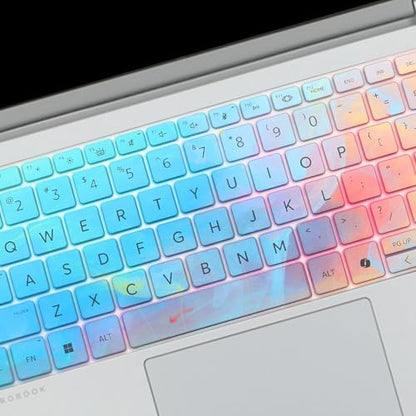 Keyboard Cover for HP ProBook 4 14" G1i G1q G1iR G1ah G1a /ProBook 440 G11 445 G11 2026 2025 14-inch Laptop Keyboard Protective Skin (NOT Fit HP ProBook440 445 G10/G9/G8/G7/G6/G5) -Stylish Colorful