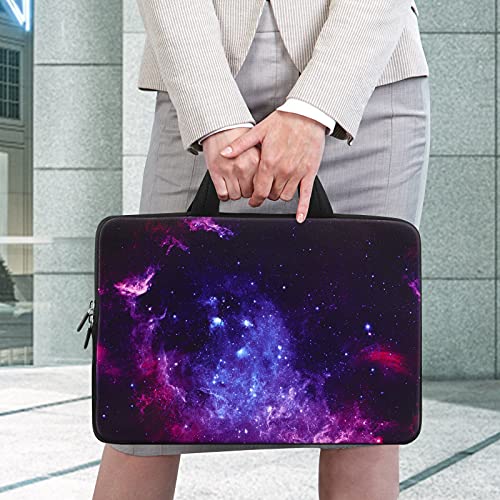 ICOLOR 11 11.6 12 12.1 12.5 inch Laptop Carrying Bag Chromebook Case Notebook Ultrabook Bag Tablet Cover Neoprene Laptop Sleeve case chromebook Sleeve with Handle Kids Boys Girls Blue Galaxy - color: Blue galaxy
