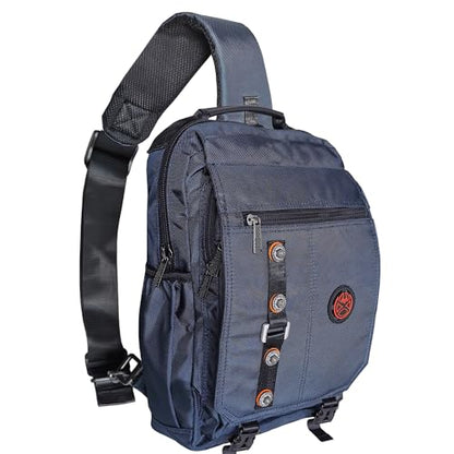 Large Sling Bag Laptop Backpack Cross Body Messenger Bag Shoulder Travel Rucksack (C- Blue) - color: C- Blue