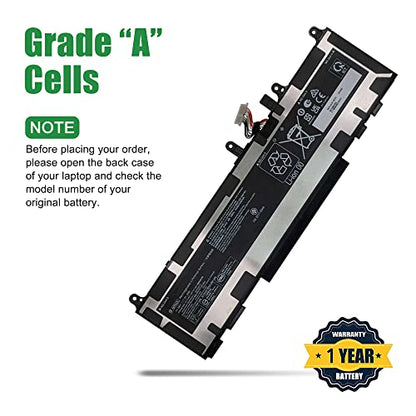 WP03XL M73466-005 Laptop Battery Replacement for Hp EliteBook 830 835 840 845 860 865 G9 G10 X360 1040 ZBook Firefly 14 G9 G10 Series Notebook HSTNN-OB2J M64304-AC1 11.58V 51.3Wh