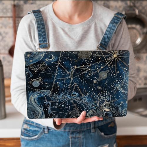 Universal Laptop Skin Sticker with 2 Wrist Pad Skins, Waterproof Scratch Resistant Vinyl Laptop Cover Decal, Cut to Fit for 11–15.6 Inch MacBook HP Dell Lenovo, Cosmic Constellation - color: Cosmic Constellation