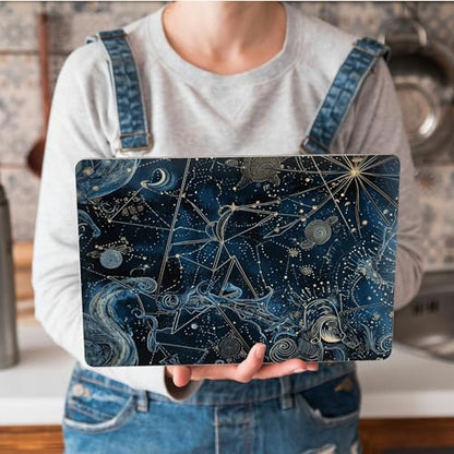 Universal Laptop Skin Sticker with 2 Wrist Pad Skins, Waterproof Scratch Resistant Vinyl Laptop Cover Decal, Cut to Fit for 11–15.6 Inch MacBook HP Dell Lenovo, Cosmic Constellation - color: Cosmic Constellation