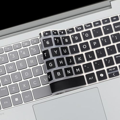 Keyboard Cover for 2026 2025 HP EliteBook 8 G1i G1a 14"& HP EliteBook 6 G1i G1q 14 & HP ProBook 4 G1i G1q 14 inch Laptop Keyboard Cover Protector-Black (NOT FIT EliteBook Ultra 14") - color: Clear