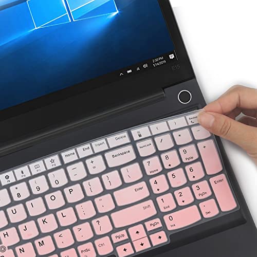 Keyboard Cover for 15.6" Lenovo ThinkPad E15 E580 E590 E595, ThinkPad L15 Gen 2 1 L580 L590 |ThinkPad 15 P51S P52 P52S P53 P72 P73 T15 T15p T570 T575 T580 T590 with Numeric Keypad US Layout -GPink - color: GradualPink