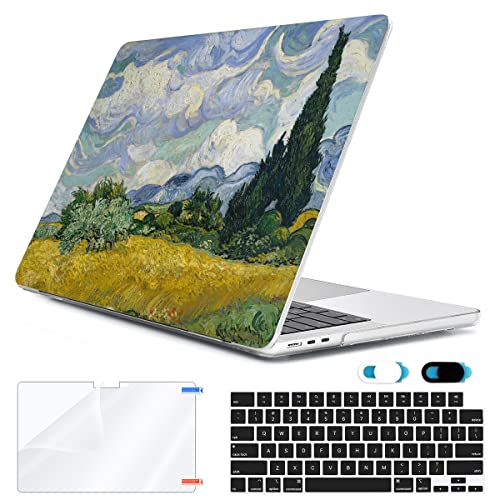 Compatible with MacBook Neo 13 inch Case 2026 Release A18 Pro Chip Model A3403 with Liquid Retina Display, Protective Hard Shell Case & Keyboard Cover&Screen Protector&Webcam Cover, Landscape - color: Landscape