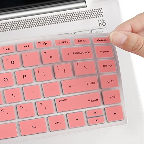Keyboard Cover for HP Laptop 14-cf 14-fq 14-dq/dk 14-cf2121wm 14-cf2112wm 14-cf3036la 14-cf0006dx 14-cf2033wm 14-cf0013dx 14-cf2701ds 14-cf0014dx 14-fq1025nr fq0013dx fq0020nr 14-dk0002dx 14-dk0032dx - color: New-Pink
