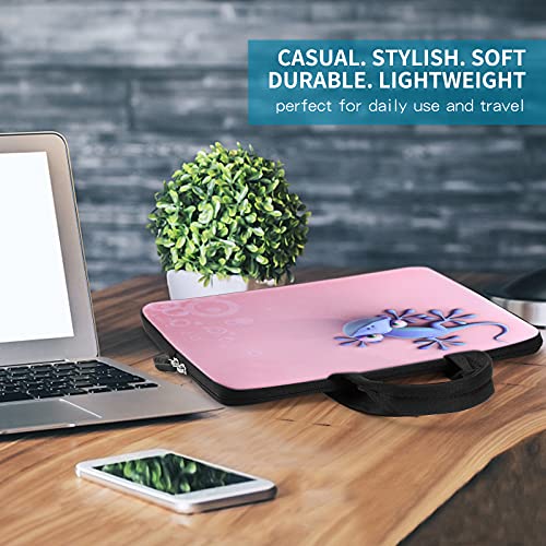 icolor 11 11.6 12 12.1 12.5 inch Laptop Carrying Bag Chromebook Case Notebook Ultrabook Bag Tablet Cover Neoprene laptop Sleeve case chromebook sleeve with Handle Kids Boys Girls Cute Gecko - color: Cute Gecko