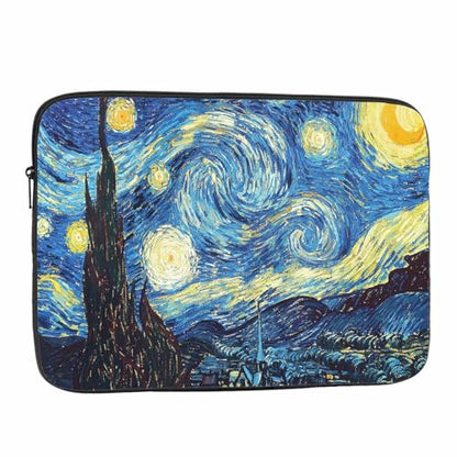 Laptop Sleeve Bag 15.4 15.6 Inch,Starry Night Protective Polyester Computer Cases Laptop Cover Briefcase Bag Tablet Travel Cover - color: LPS-033