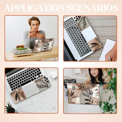 SUPERDANT Laptop Skin Sticker Boho Leaf Laptop Decals Personalized Universal Notebook Computer Wrap Vinyl Skin Stickers Cover Art Decal Removable 12-15.6 Inch Waterproof Scratch-Resistant Gifts - style: Bohe Leaves