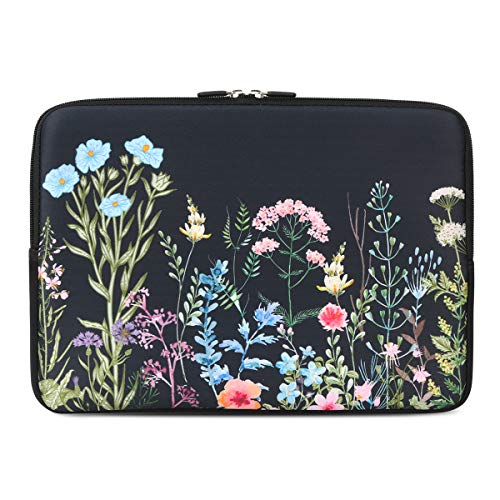 iCasso Laptop Sleeve 13 inch for MacBook Air, Cute Laptop Sleeve Case for MacBook Pro 13-14 Inch, Slim Protective Travel Carrying Case, Computer Bag for Mac Chromebook, HP, Dell, Weeds - color: Weeds