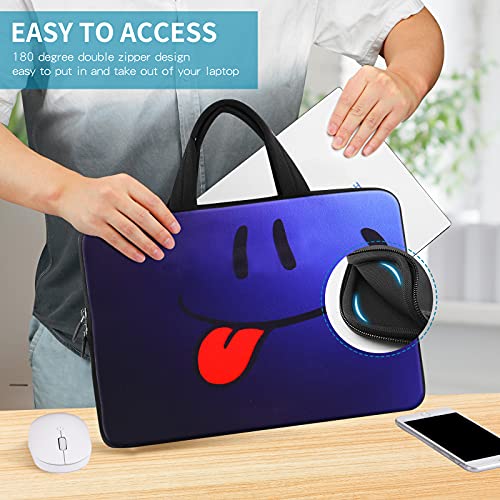 icolor 11 11.6 12 12.1 12.5 inch Laptop Carrying Bag Chromebook Case Notebook Ultrabook Bag Tablet Cover Neoprene Sleeve for Apple Macbook Air Google Acer HP DELL Asus Blue Tongue - color: Blue Tongue