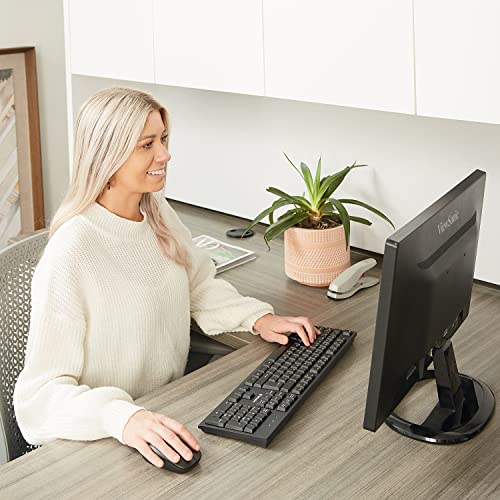 Verbatim Slimline Wireless Keyboard and Mouse Combo 2.4GHz USB Plug-and-Play Numeric Keypad Adjustable Tilt Legs Optical Wireless Mouse Full-Size Computer Keyboard Compatible with PC, Laptop 70741 - style: Wireless Keyboard & Mouse