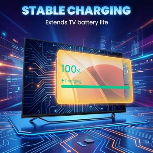 Syfrufo DC 19v Power Cord Compatible with Samsung TV 32" J M Series 48W AC Adapter Charger
