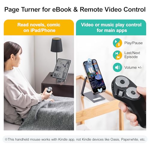SANWA 3 in 1 Wireless Handheld Mouse + Bluetooth Touchpad Keyboard Set, Presentation Clicker, Remote Air Mouse with Scroll, Portable Finger Mice, Rechargeable Trackpad for Mac, PC, Laptop, Phone, Tabl