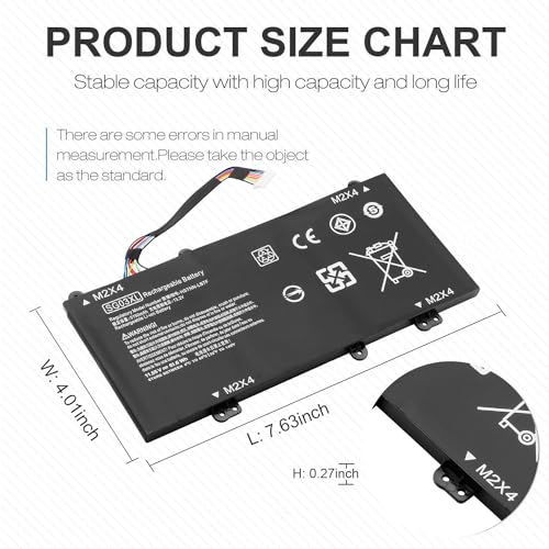 SG03XL Laptop Battery Replacement Fit for HP Envy M7-U109DX M7-U009DX 17t-U000 17-U011NR 17-U163CL 849048-421 849049-421 849314-850 849315-850 849314-856 HSTNN-LB7F 11.55V 61.6WH 3 Cell