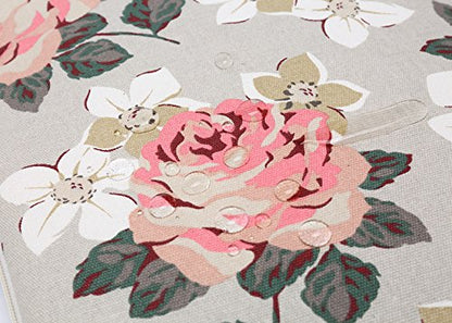 Canvaslife Pink Rose Pattern 13 inch Canvas Laptop Sleeve with Pocket 13 inch 13.3 inch Laptop 13 case13 Sleeve - color: Pink Rose, size: 13 inch/13.3 inch
