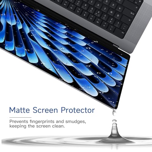 2 Pack Compatible with MacBook Air 15 Inch Screen Protector (2023-2026, M2, M3, M4, M5), Matte Anti Glare Film Anti Scratch Protector for Mac Air 15.3'' A2941 A3114 A3241 A3448 - size: MacBook Air 15 Inch (2023-2025, M2/M3/M4)