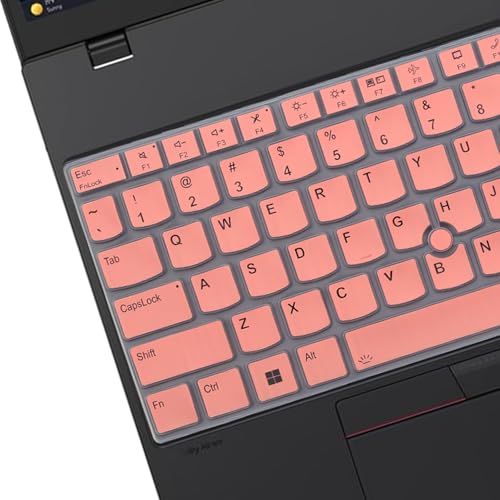Keyboard Cover for Lenovo ThinkPad E16 Gen 1 16", Thinkpad T16 P16 P16v P16s Gen 2/Gen 1 16", Thinkpad L15 Gen 4/3 15.6" (Not Fit Thinkpad Z16, L15 Gen 2/1)-Pink - color: Pink