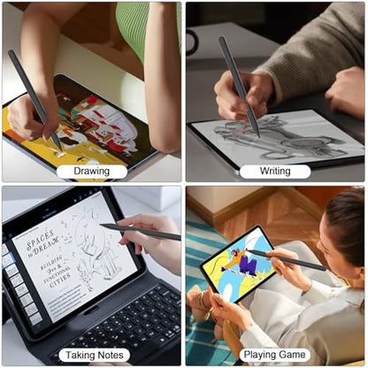 Stylus Pen for Apple iPad 2018-2026, USB C 15 Mins 2X Fast Charge Pencil 2nd Generation Compatible with iPad Pro 11"/12.9"/M4, Air 3/4/5/M2,Mini (A17 Pro) 7/6/5 Gen, iPad (A16) 11/10/9/8/7/6 Black - color: P03-Black