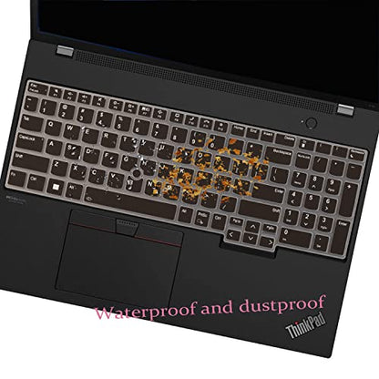 Keyboard Cover for Lenovo ThinkPad E16 L16 P16 P16v (Gen 2/Gen 1) / T16 P16s (Gen 3/Gen 2/Gen 1) 16 inch, Thinkpad L15 Gen 4/3 15.6 inch(Not Fit Thinkpad Z16, L15 Gen 2/1)-Black - color: Black