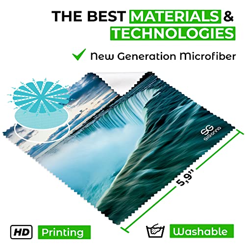 Microfiber Cleaning Cloth for Glasses - Eyeglass Cleaning Cloth - Lens Cleaning Cloth - Microfiber Glasses Cleaning Cloth for Phone, Screens, Camera Lens Cleaner - 6 pcs - color: 6 Pcs Nature