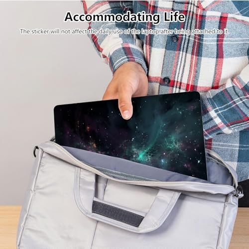 Universal Laptop Skin Sticker with 2 Wrist Pad Skins, Waterproof Scratch Resistant Vinyl Laptop Cover Decal, Cut to Fit for 11–15.6 Inch MacBook HP Dell Lenovo, Cosmetic Sky - color: Cosmetic Sky