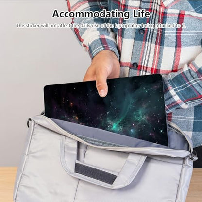 Universal Laptop Skin Sticker with 2 Wrist Pad Skins, Waterproof Scratch Resistant Vinyl Laptop Cover Decal, Cut to Fit for 11–15.6 Inch MacBook HP Dell Lenovo, Cosmetic Sky - color: Cosmetic Sky