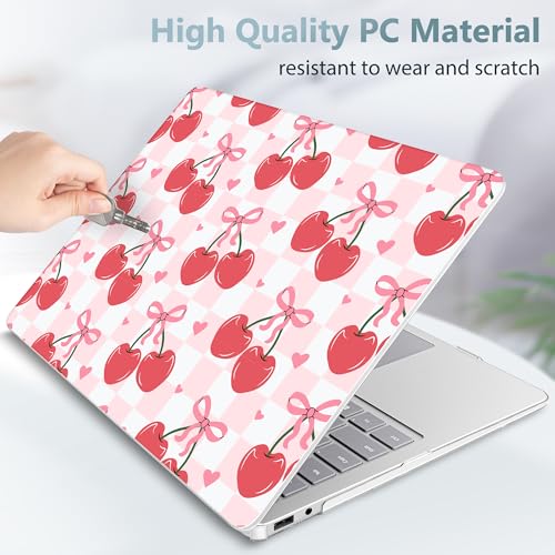 Mektron Printed Case for 2025 Microsoft Surface Laptop Windows 11 Copilot+ PC Surface Laptop 13 inch Touchscreen Display Cover Fits Model 2095, Cherries Bows C353 - color: Cherries Bows C353