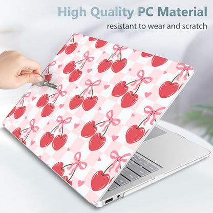 Mektron Printed Case for 2025 Microsoft Surface Laptop Windows 11 Copilot+ PC Surface Laptop 13 inch Touchscreen Display Cover Fits Model 2095, Cherries Bows C353 - color: Cherries Bows C353