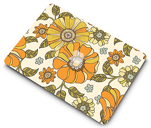 Laptop Case Compatible With Old Version MacBook Pro 13 Inch A1278 (2008-2012) With CD-ROM - Plastic Hard Shell Cover & Keyboard Skin - Yellow Flowers - color: 1356 Yellow flowers, size: Pro 13" w/CD-ROM 2008-2012(A1278)