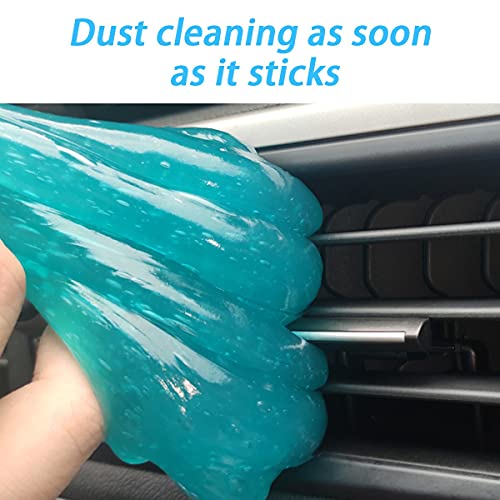 Moly Magnolia Cleaning Gel for Car, Universal Detailing Putty Gel Detail Tools Car Interior Cleaner, Removal Putty Keyboard Cleaner for Car Vents, PC, Laptops, Cameras (Blue) - color: Blue