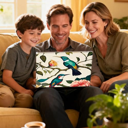 Universal Laptop Skin Sticker Decal for 11.6”12" 13" 13.3" 14" 15" 15.4" 15.6" Reusable Waterproof Scratch-Scratch Resistant Protective Vinyl Laptop Notebook Skin Stickers - Bird Flowers - color: Bird flowers