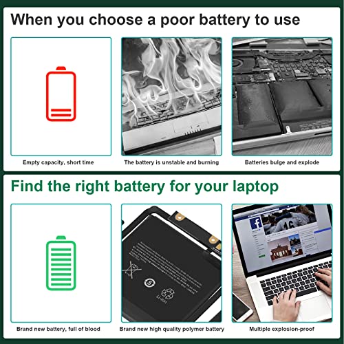 Fancy Buying MacBook pro A1819 A1706 Replacement Battery for MacBook Pro 13 inch A1706 Late 2016 Mid 2017, EMC 3071, EMC 3163 Laptop Battery NO. MPDK2LL/A, MPXW2LL/A, MPXX2LL/A, MQ002LL/A - size: 9.33*4.2*0.28inch A1706