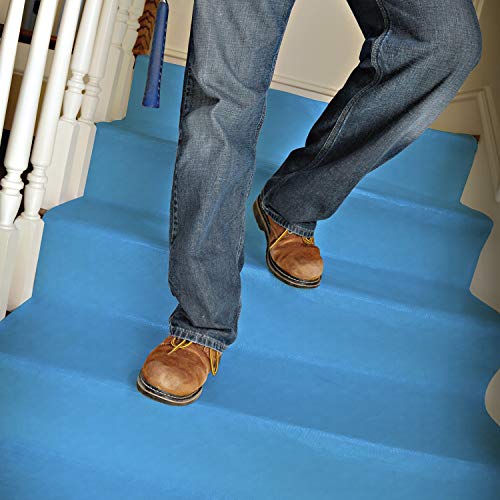 Trimaco Stay Put Surface Protector, Blues, 39.37-inch x 164.04-feet - size: 39.37-inch x 164.04-feet