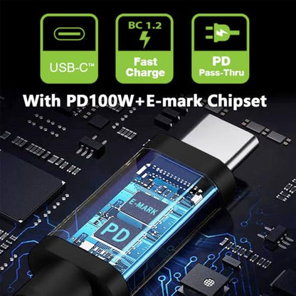 USB-C 100W 20V Input to DC 5.5 * 2.5mm PD Power 65W Output Charge Cable Support QC PD Type-C for Laptop (1.8m) - style: 5.5x2.5mm